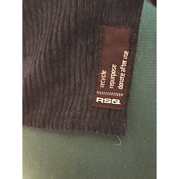 RSQ Navy Blue Corduroy Button Down Shirt Girls Junior's Size Large *see Sizing - Picture 3 of 7